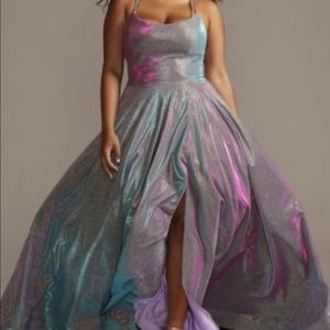 Plus Size Prom Dress (Metallic Dress)